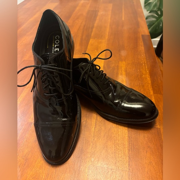 Cole Haan Modern Classics Cap Toe Patent Leather Oxfords - Picture 2 of 10